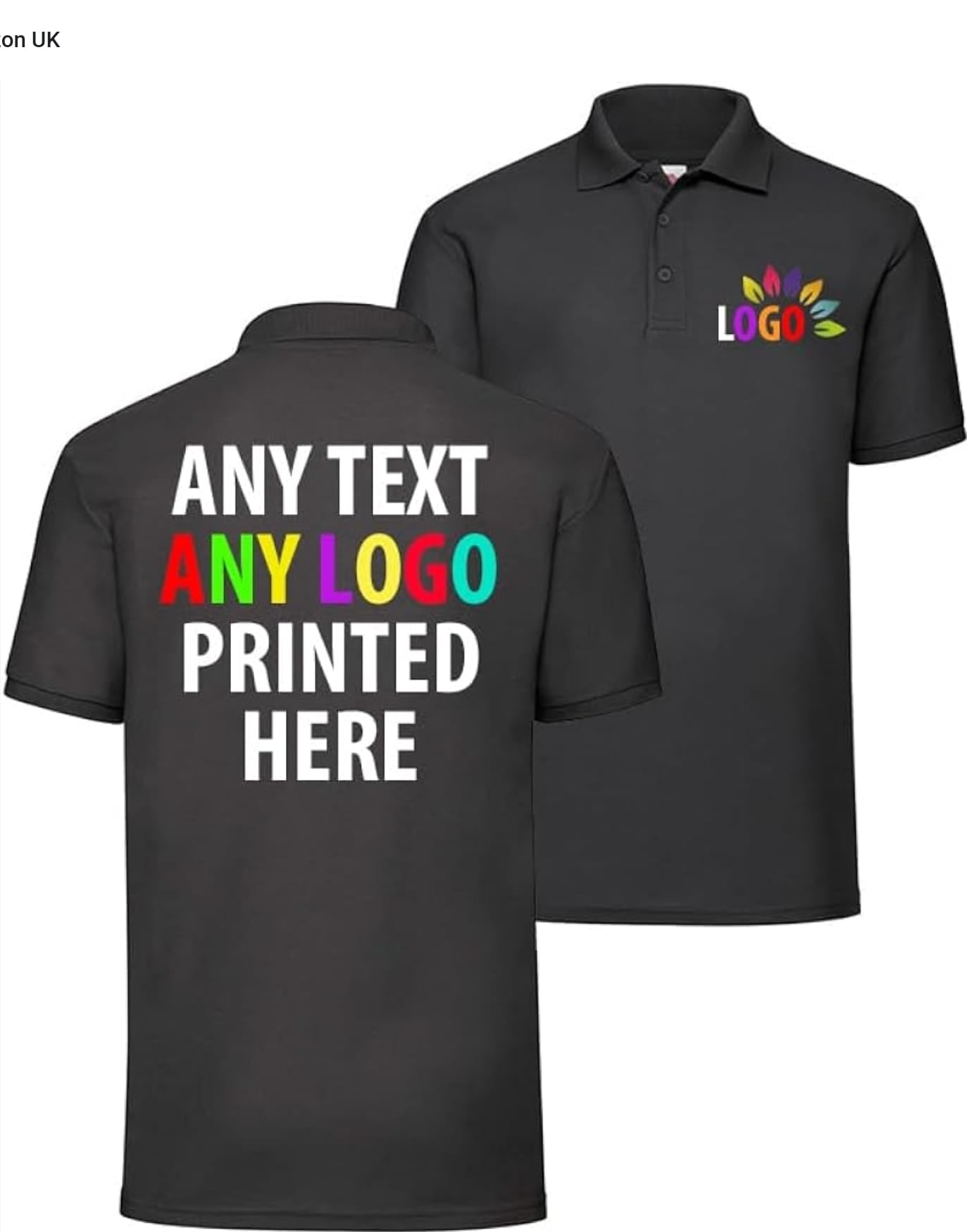 Personalised T shirt, Work wear uniform Customise your own Design Ultra Cotton image 1