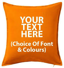 Your Design Here Personalised Cushion Cover Black, White image 1