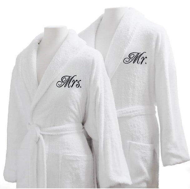Personalised Bathrobe embroidery towel Back Custom Soft Bath Wrap Housecoat image 2