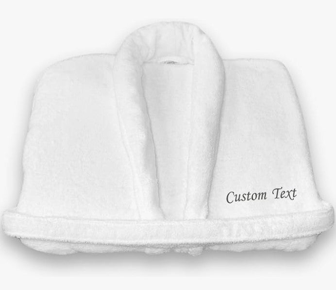 Personalised Bathrobe embroidery towel Back Custom Soft Bath Wrap Housecoat image 0