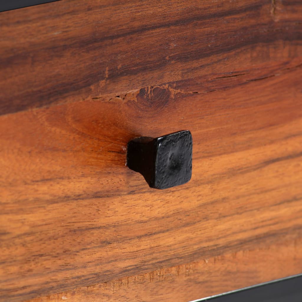 NNEVL TV Cabinet 120x30x40 cm Solid Reclaimed Wood and Steel