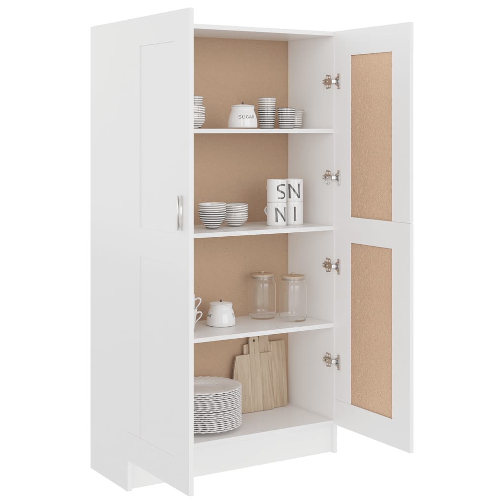 NNEVL Book Cabinet White 82.5x30.5x150 cm Engineered Wood