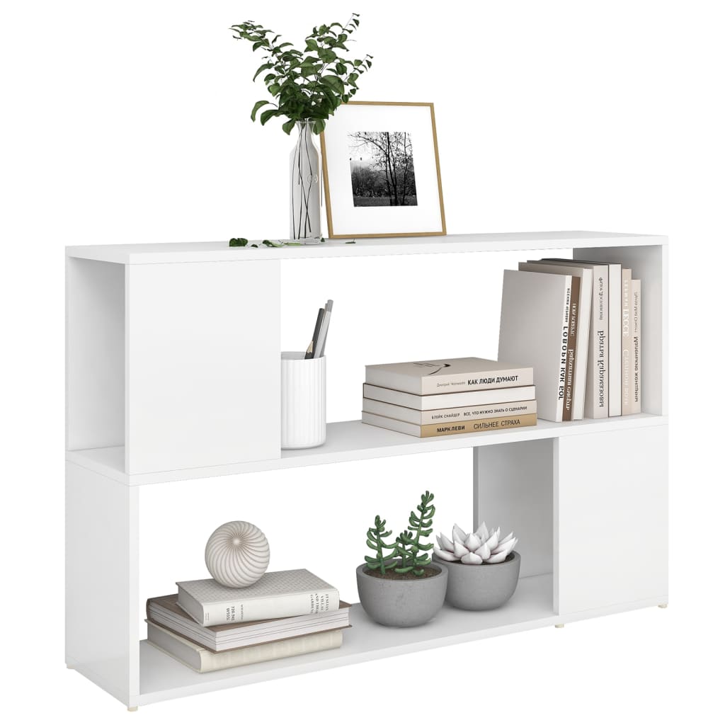 NNEVL Book Cabinet White 100x24x63 cm Chipboard