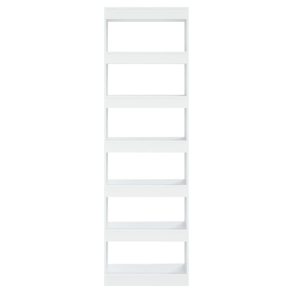 NNEVL Book Cabinet/Room Divider White 60x30x198 cm