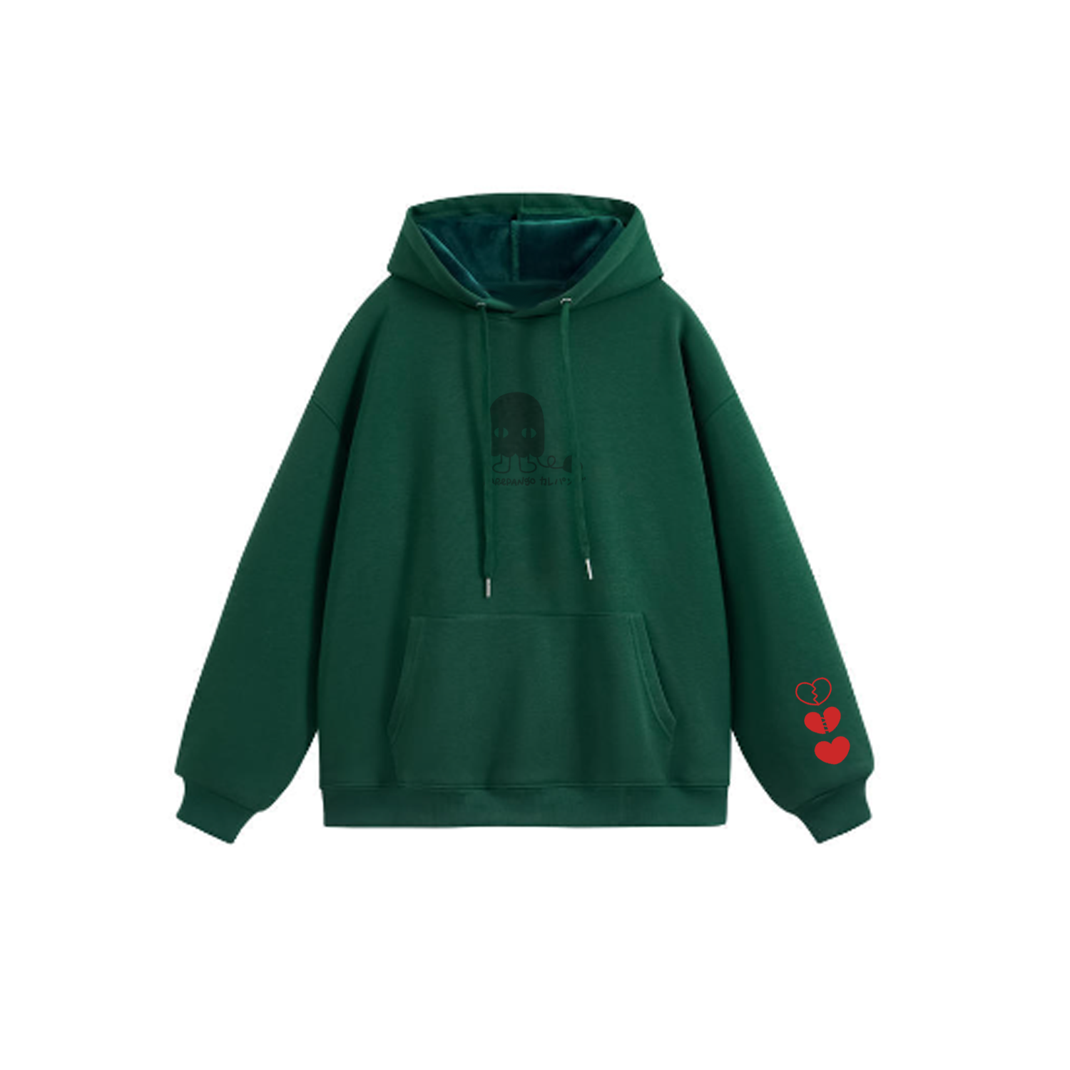 MUKU: Embroidered thick hoodie