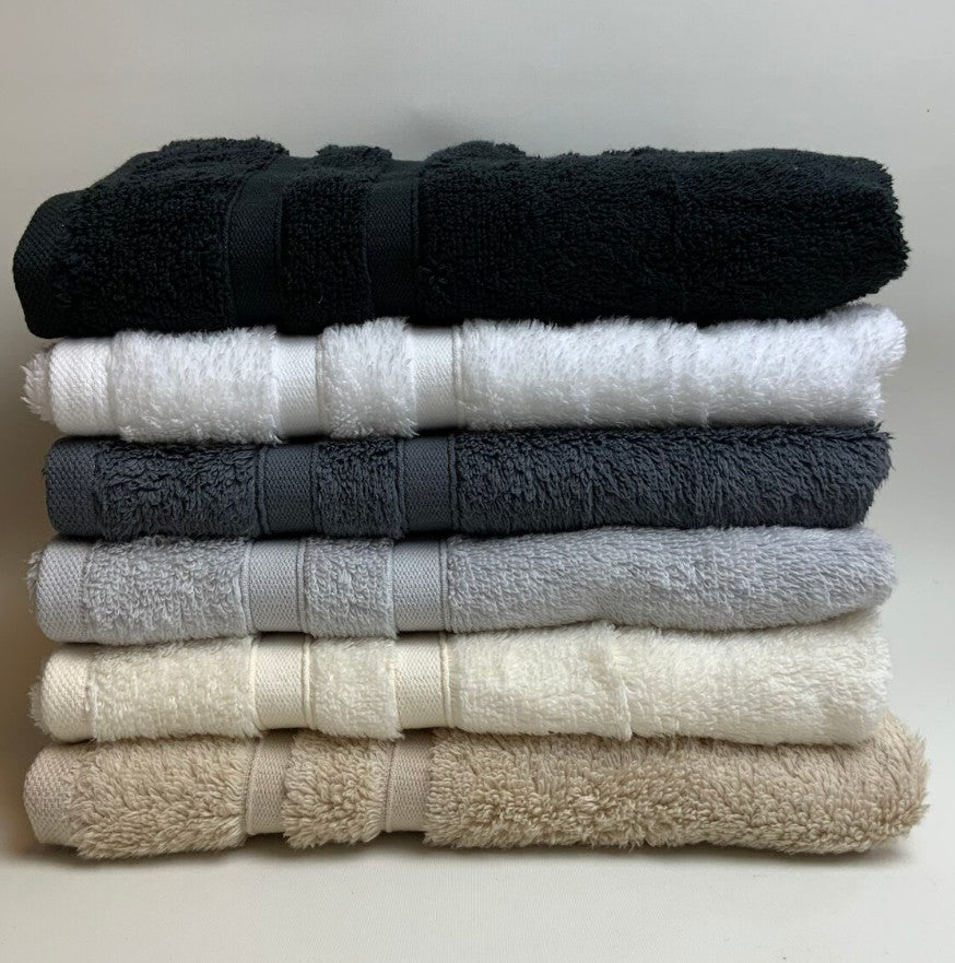 Personalised Embroidered Towels Hand, Bath, Towel Gift 100% Egyptian 10 Colours image 1