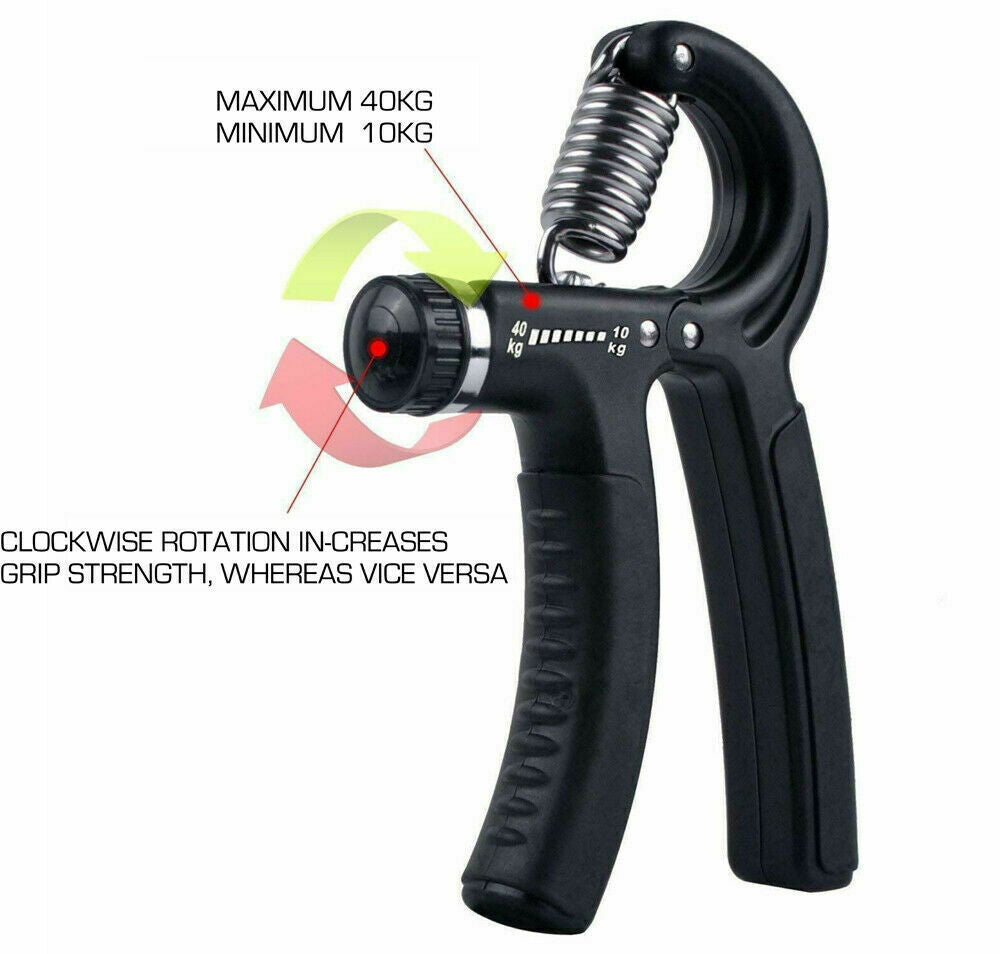 10-60KG Adjustable Hand Grip Strengthener Wrist Forearm Trainer Exerciser image 1