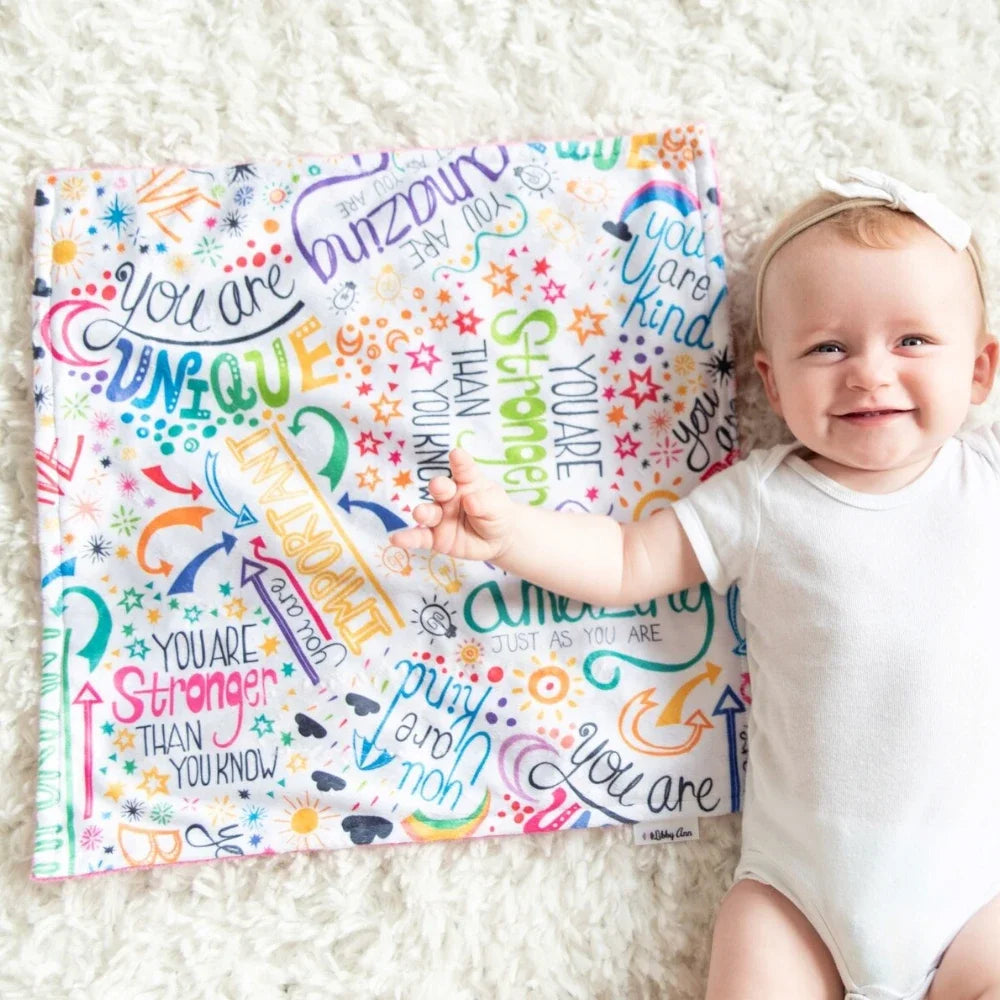 Name Personalised Custom Fleece Baby Blanket Mini Baby Blanket Baby Gift Idea image 3